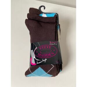 Steve Madden 3 Pack Knee High Socks- Size 9-11